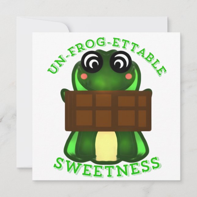 Custom Un-frog-ettable Sweetness Frog Gift (Front)