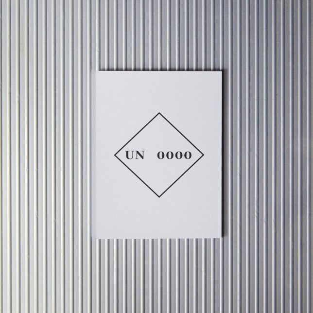 Custom UN Number Sticker (Creator Uploaded)