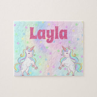 Custom Unicorn Child Name Puzzle