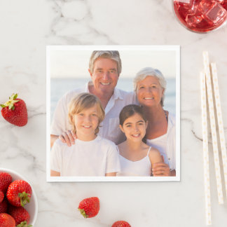 Custom Unique Family Photo Napkin