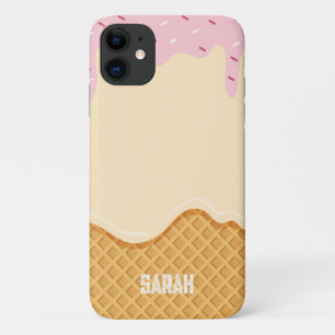 Custom unique Ice cream Vanilla Children Case-Mate iPhone Case