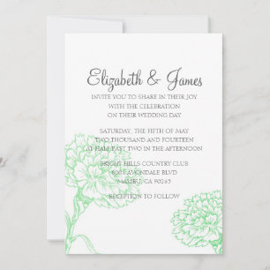 Custom Unique Modern Wedding Invitations