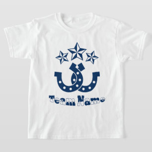Custom Unique Personalised Kids Horseshoe T-Shirt
