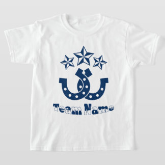 Custom Unique Personalised Kids Horseshoe T-Shirt