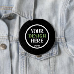 custom, unique, sleek & minimalist 10 cm round badge<br><div class="desc">This design is accessible to all. Feel free to customise the logo,  images,  text,  and colours according to your preferences. Thank you very much.</div>