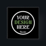 custom, unique, sleek & minimalist 15 cm square badge<br><div class="desc">This design is accessible to all. Feel free to customise the logo,  images,  text,  and colours according to your preferences. Thank you very much.</div>