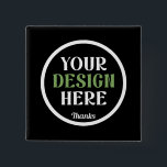 custom, unique, sleek & minimalist 15 cm square badge<br><div class="desc">This design is accessible to all. Feel free to customise the logo,  images,  text,  and colours according to your preferences. Thank you very much.</div>