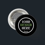 custom, unique, sleek & minimalist 3 cm round badge<br><div class="desc">This design is accessible to all. Feel free to customise the logo,  images,  text,  and colours according to your preferences. Thank you very much.</div>