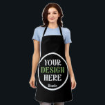 custom, unique, sleek & minimalist apron<br><div class="desc">This design is accessible to all. Feel free to customise the logo,  images,  text,  and colours according to your preferences. Thank you very much.</div>