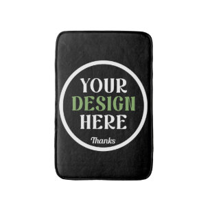 custom, unique, sleek & minimalist bath mat