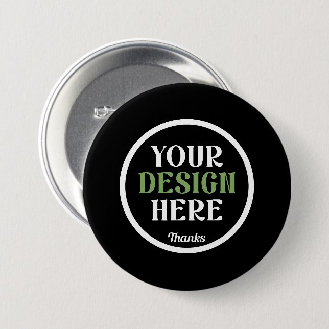 custom, unique, sleek & minimalist Button (Front & Back)