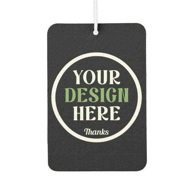 custom, unique, sleek & minimalist car air freshener (Front)
