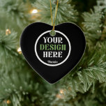 custom, unique, sleek & minimalist ceramic tree decoration<br><div class="desc">This design is accessible to all. Feel free to customise the logo,  images,  text,  and colours according to your preferences. Thank you very much.</div>