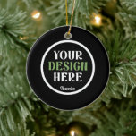 custom, unique, sleek & minimalist ceramic tree decoration<br><div class="desc">This design is accessible to all. Feel free to customise the logo,  images,  text,  and colours according to your preferences. Thank you very much.</div>