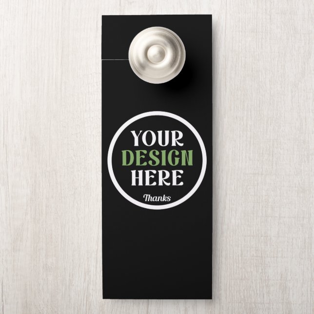 custom, unique, sleek & minimalist door hanger (On Knob)