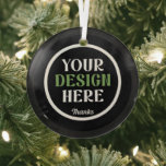 custom, unique, sleek & minimalist glass tree decoration<br><div class="desc">This design is accessible to all. Feel free to customize the logo,  images,  text,  and colors according to your preferences. Thank you very much.</div>