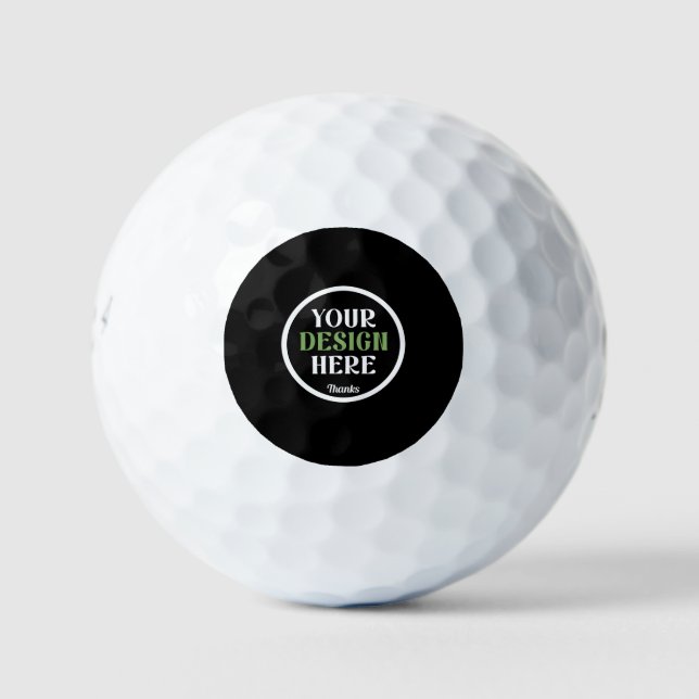 custom, unique, sleek & minimalist golf balls (Front)