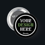 custom, unique, sleek & minimalist hershey®'s kiss 6 cm round badge<br><div class="desc">This design is accessible to all. Feel free to customise the logo,  images,  text,  and colours according to your preferences. Thank you very much.</div>