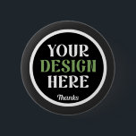 custom, unique, sleek & minimalist hershey®'s kiss 6 cm round badge<br><div class="desc">This design is accessible to all. Feel free to customise the logo,  images,  text,  and colours according to your preferences. Thank you very much.</div>