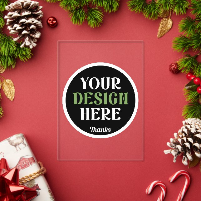 custom, unique, sleek & minimalist hershey®'s kiss acrylic invitations (Insitu (Holiday))