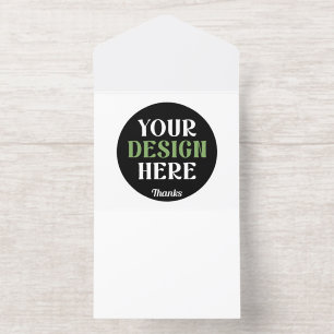 custom, unique, sleek & minimalist hershey®'s kiss all in one invitation