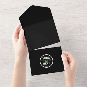 custom, unique, sleek & minimalist hershey®'s kiss all in one invitation