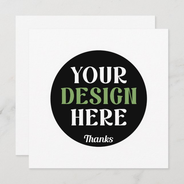 custom, unique, sleek & minimalist hershey®'s kiss announcement (Front/Back)