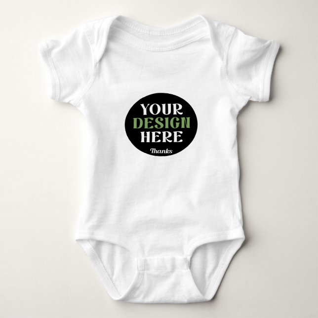 custom, unique, sleek & minimalist hershey®'s kiss baby bodysuit (Front)