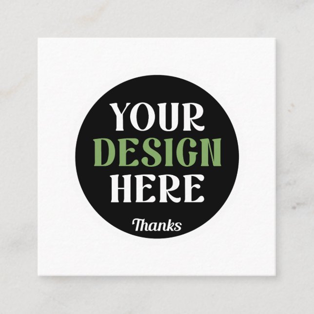 custom, unique, sleek & minimalist hershey®'s kiss calling card (Front)