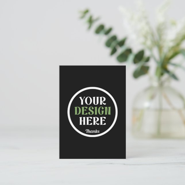 custom, unique, sleek & minimalist hershey®'s kiss card (Standing Front)