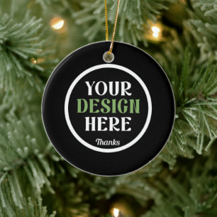 custom, unique, sleek & minimalist hershey®'s kiss ceramic tree decoration