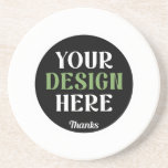 custom, unique, sleek & minimalist hershey®'s kiss coaster<br><div class="desc">This design is accessible to all. Feel free to customise the logo,  images,  text,  and colours according to your preferences. Thank you very much.</div>