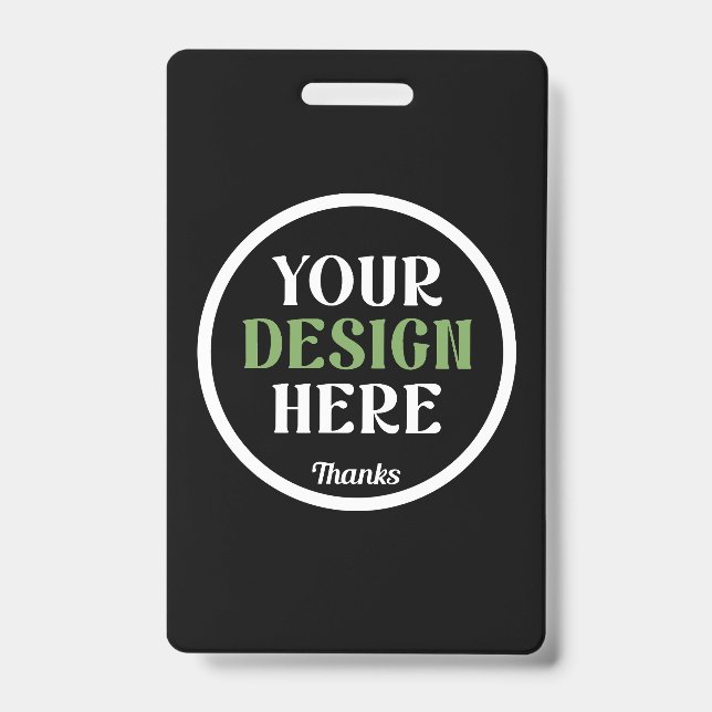 custom, unique, sleek & minimalist hershey®'s kiss ID badge (Front)