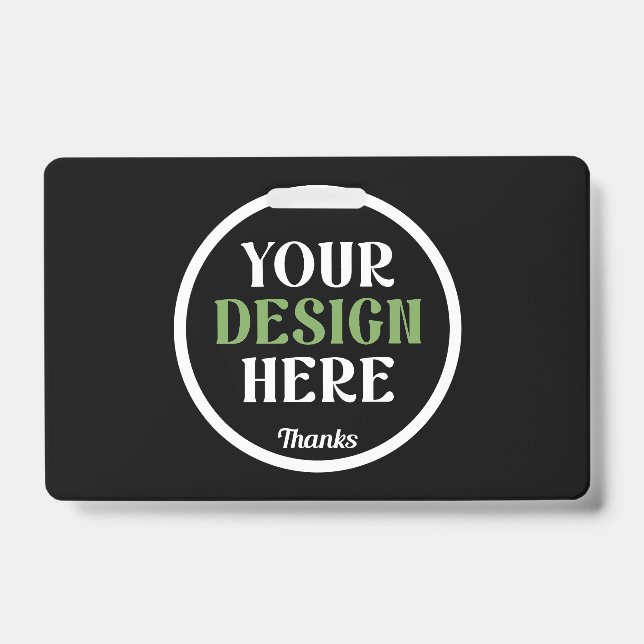 custom, unique, sleek & minimalist hershey®'s kiss ID badge (Front)
