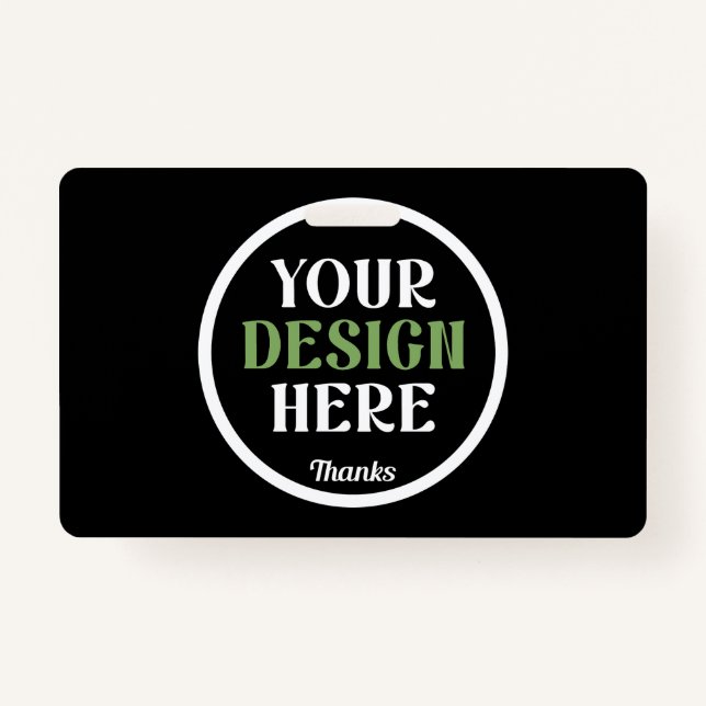 custom, unique, sleek & minimalist hershey®'s kiss ID badge (Front)