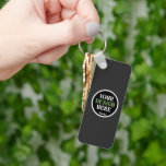 custom, unique, sleek & minimalist hershey®'s kiss key ring<br><div class="desc">This design is accessible to all. Feel free to customise the logo,  images,  text,  and colours according to your preferences. Thank you very much.</div>