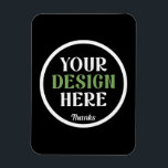 custom, unique, sleek & minimalist hershey®'s kiss magnet<br><div class="desc">This design is accessible to all. Feel free to customise the logo,  images,  text,  and colours according to your preferences. Thank you very much.</div>