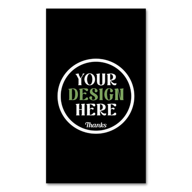 custom, unique, sleek & minimalist hershey®'s kiss magnetic business card (Front Vertical)