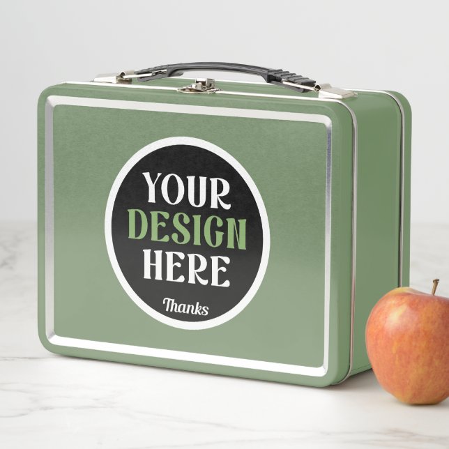 custom, unique, sleek & minimalist hershey®'s kiss metal lunch box (In Situ)