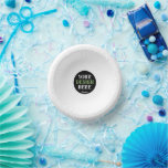 custom, unique, sleek & minimalist hershey®'s kiss paper plate<br><div class="desc">This design is accessible to all. Feel free to customise the logo,  images,  text,  and colours according to your preferences. Thank you very much.</div>