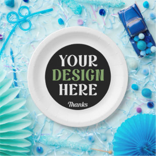 custom, unique, sleek & minimalist hershey®'s kiss paper plate