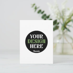 custom, unique, sleek & minimalist hershey®'s kiss postcard