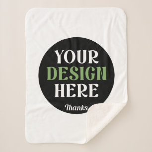 custom, unique, sleek & minimalist hershey®'s kiss sherpa blanket