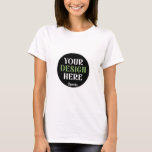 custom, unique, sleek & minimalist hershey®'s kiss T-Shirt<br><div class="desc">This design is accessible to all. Feel free to customise the logo,  images,  text,  and colours according to your preferences. Thank you very much.</div>