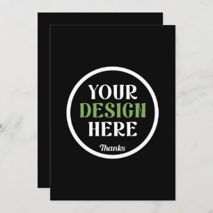 custom, unique, sleek & minimalist hershey®'s kiss thank you card