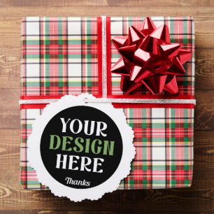 custom, unique, sleek & minimalist hershey®'s kiss tree decoration card