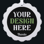 custom, unique, sleek & minimalist hershey®'s kiss tree decoration card<br><div class="desc">This design is accessible to all. Feel free to customise the logo,  images,  text,  and colours according to your preferences. Thank you very much.</div>