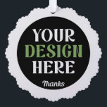 custom, unique, sleek & minimalist hershey®'s kiss tree decoration card<br><div class="desc">This design is accessible to all. Feel free to customise the logo,  images,  text,  and colours according to your preferences. Thank you very much.</div>