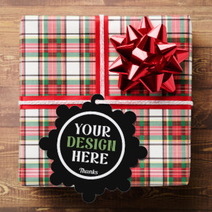 custom, unique, sleek & minimalist hershey®'s kiss tree decoration card