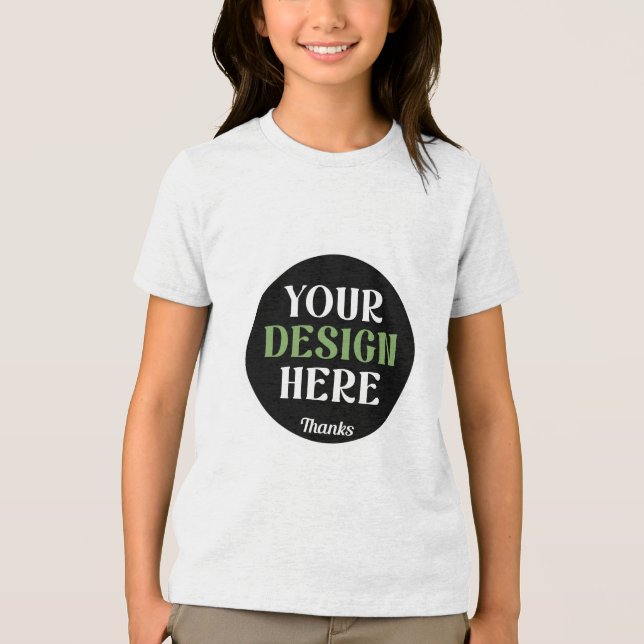 custom, unique, sleek & minimalist hershey®'s kiss Tri-Blend shirt (Front)